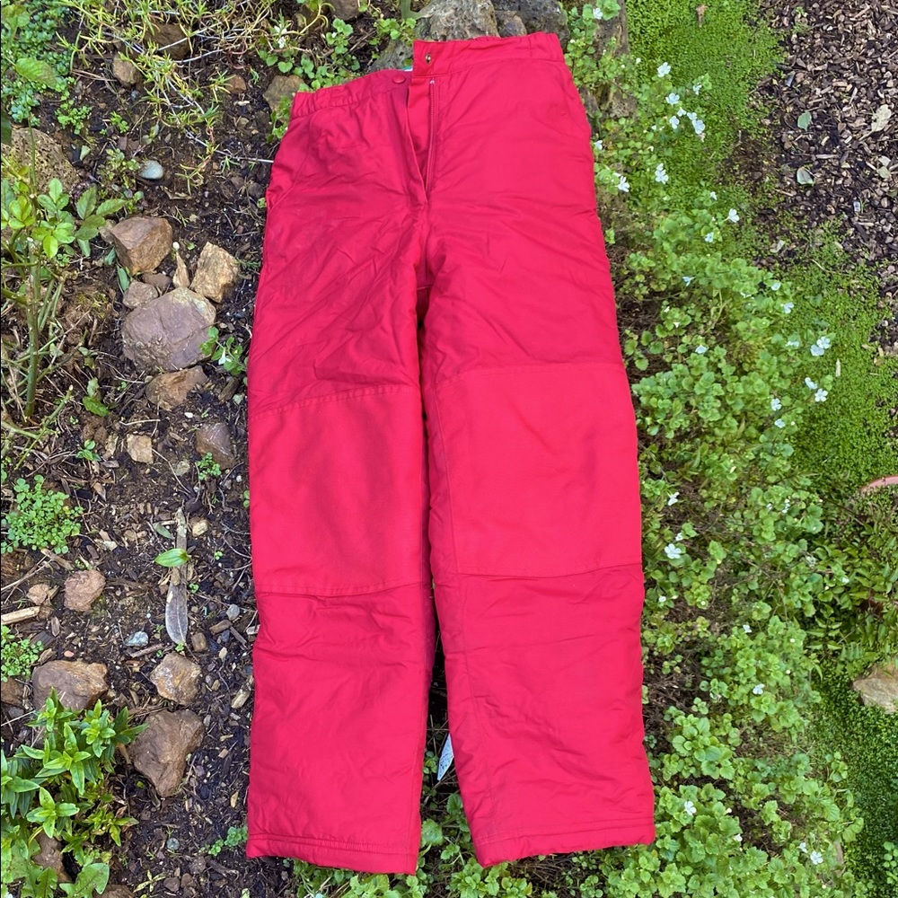 LLBean kids snow pants. Waterproof. In great condition. Red Size 12.